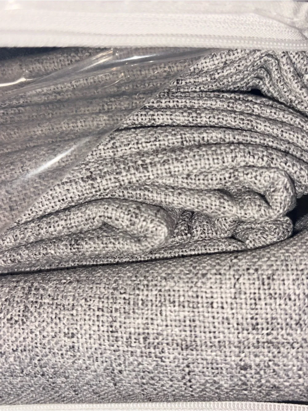 New PANGSINNE Grey 100% Truly Blackout Curtains 52-108in 2 pcs